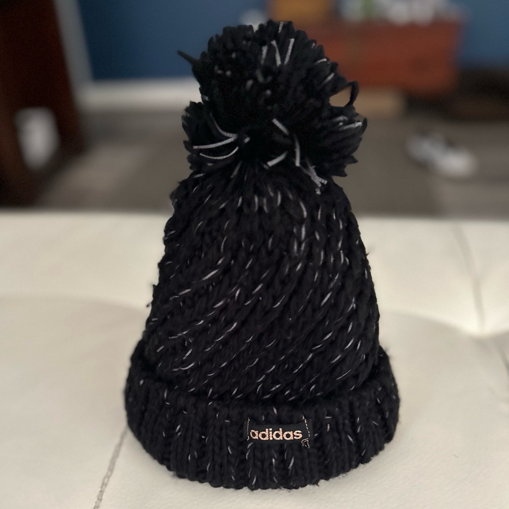 Adidas Black and Gray Performance Hat